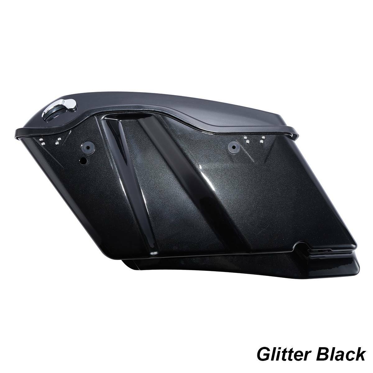 4″ Stretched Extended Hard Saddlebags Fit For Harley CVO Touring Glide 2014-2024