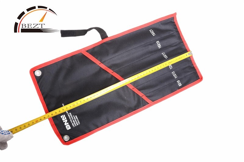 Polished ‎Chrome Vanadium Steel Extra Long Ratcheting Wrench Tool Set w/Bag 6Pcs