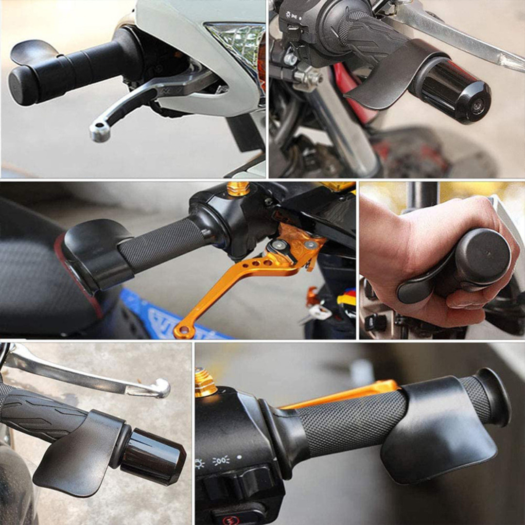 2pcs Motorcycle Throttle Assist: Wrist Cruise Control Grip Support Rest – NEW