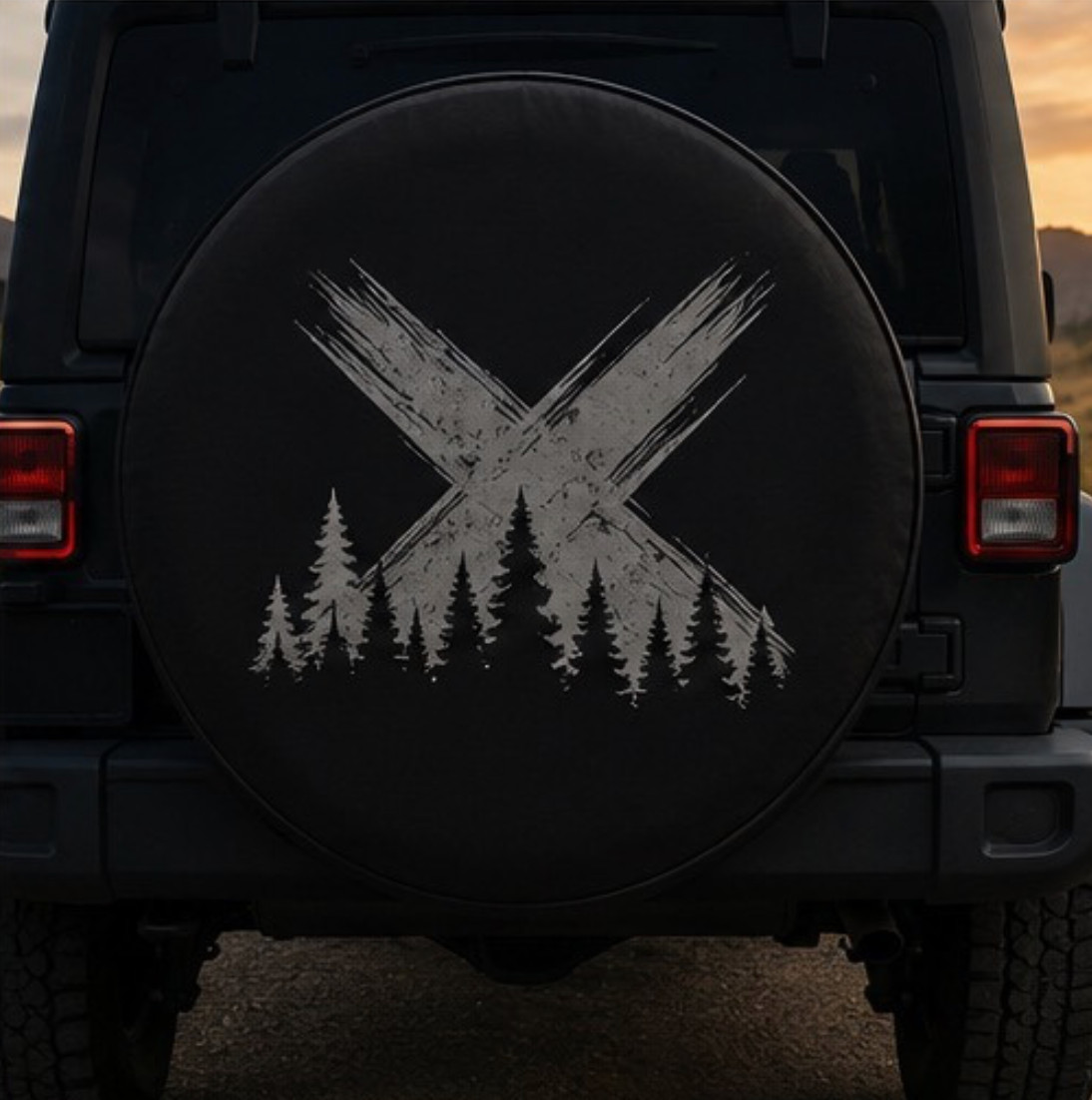 Custom Spare Tire Cover Oversized Up To 35 Inch Wheels With/Without Camera Hole