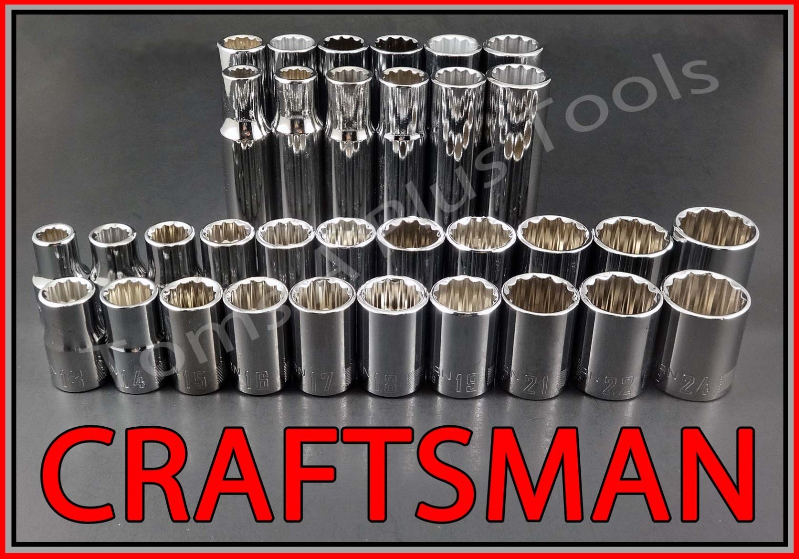 CRAFTSMAN TOOLS 136pc 1/4 3/8 1/2 Short Deep SAE METRIC MM Ratchet Socket Set