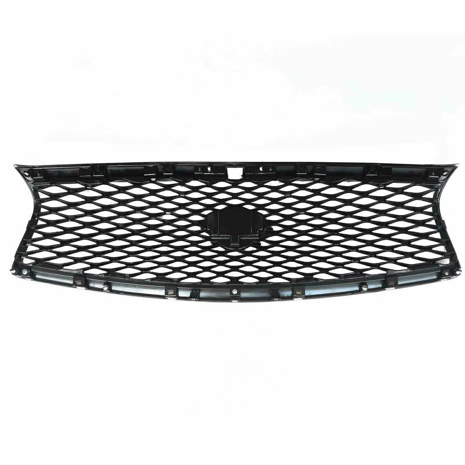 Fit 2014 2015 2016 2017 Infiniti Q50 JDM Front Bumper Upper black Grille Grill