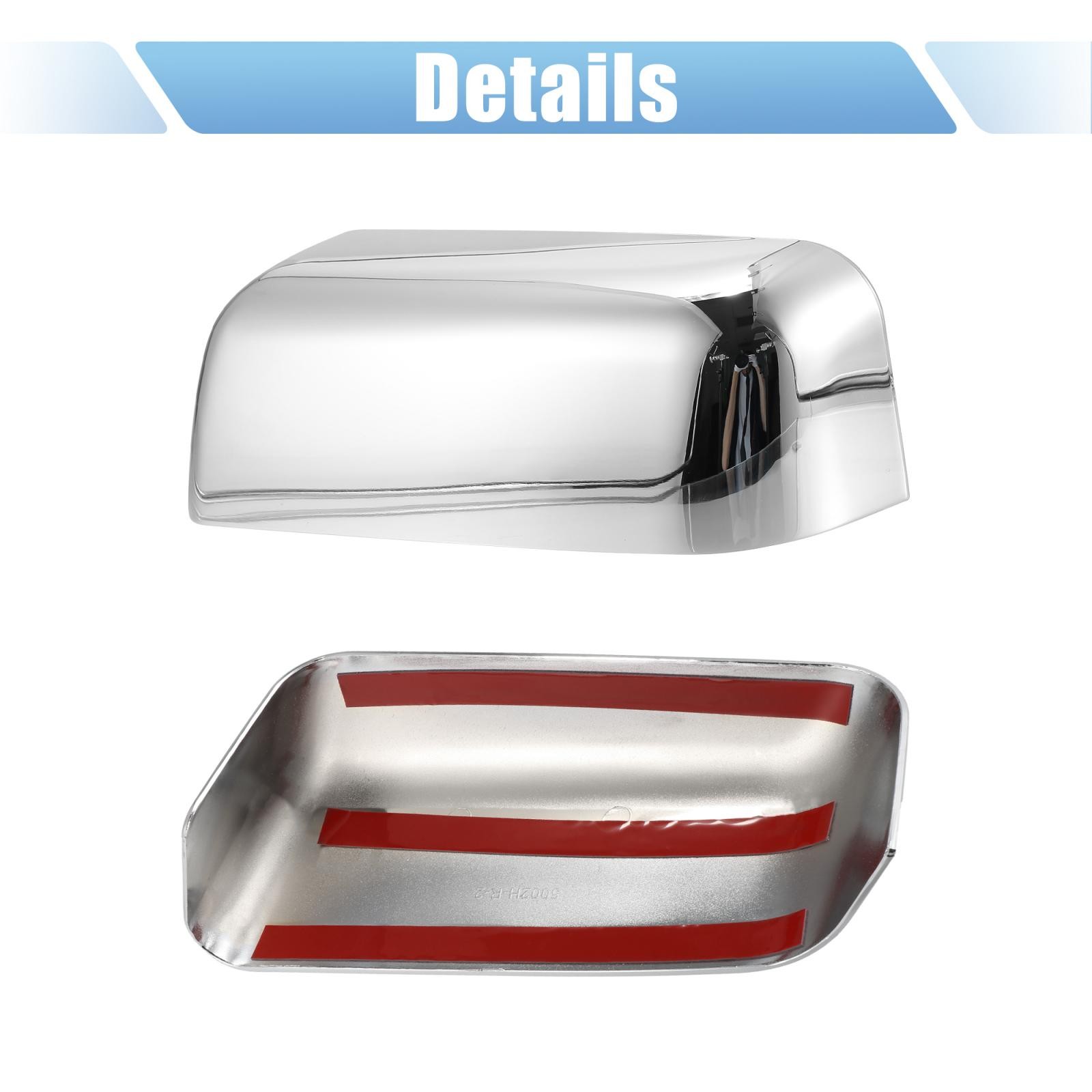 Pair Chrome Plated Power Top Half Mirror Cover Cap for Ford F-150 FX4 XLT 04-08