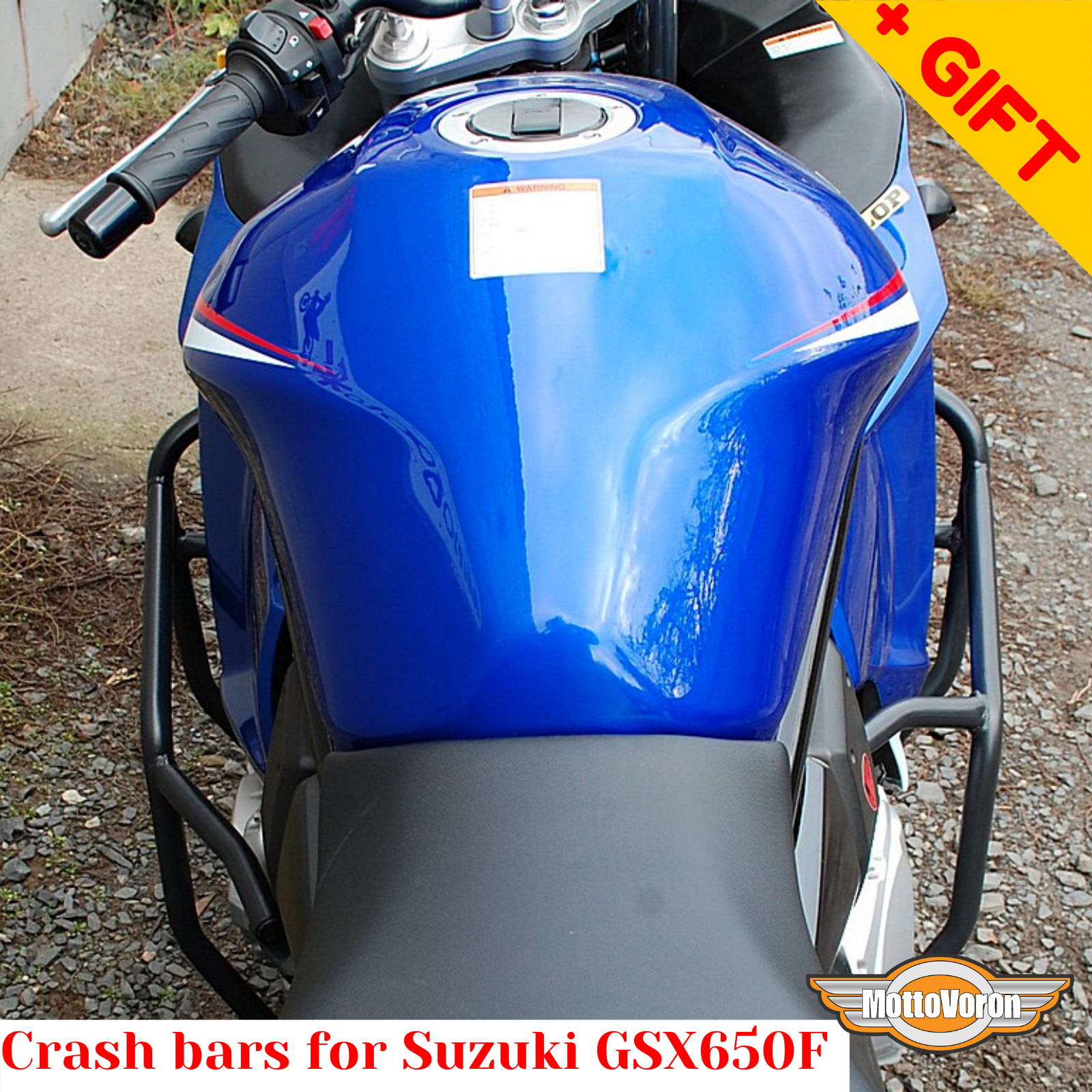 For Suzuki GSX650F engine guard crash bars GSX 650 F radiator guard, Bonus