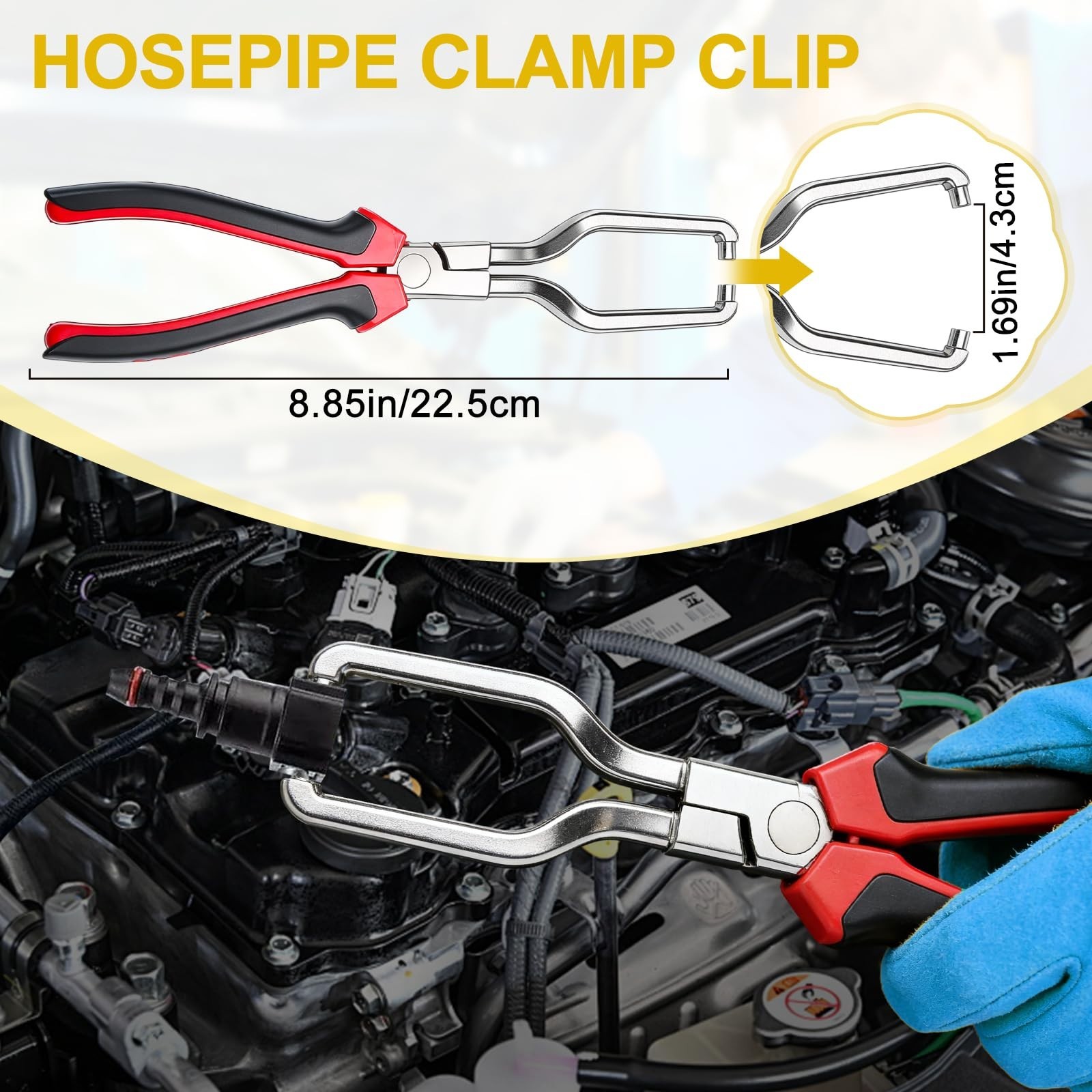 Fuel Line Pliers Set, Hose Clamp Tool, Electrical Disconnect, Auto Connector Rel