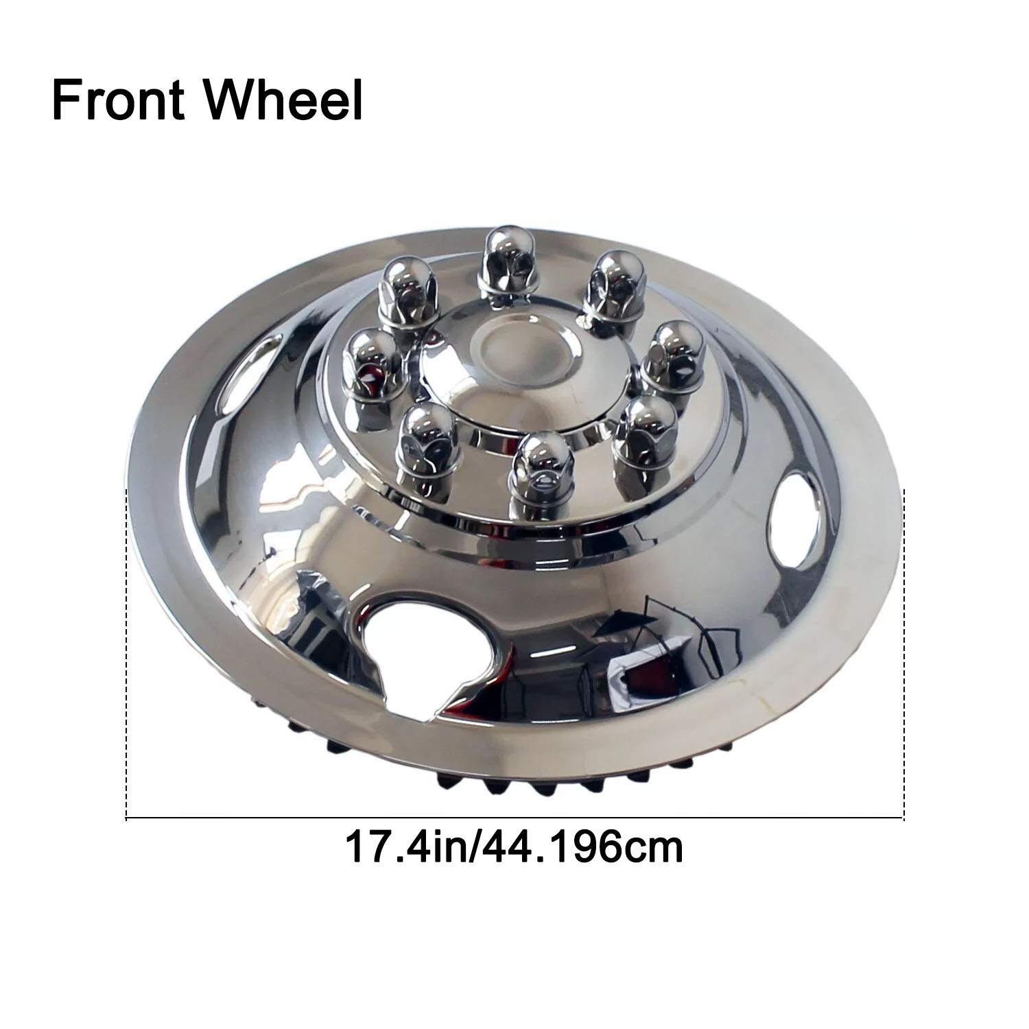 16” Ford E350/E450 2008-2025 Stainless Steel Dual Wheel Simulator Snap on 8 Lug