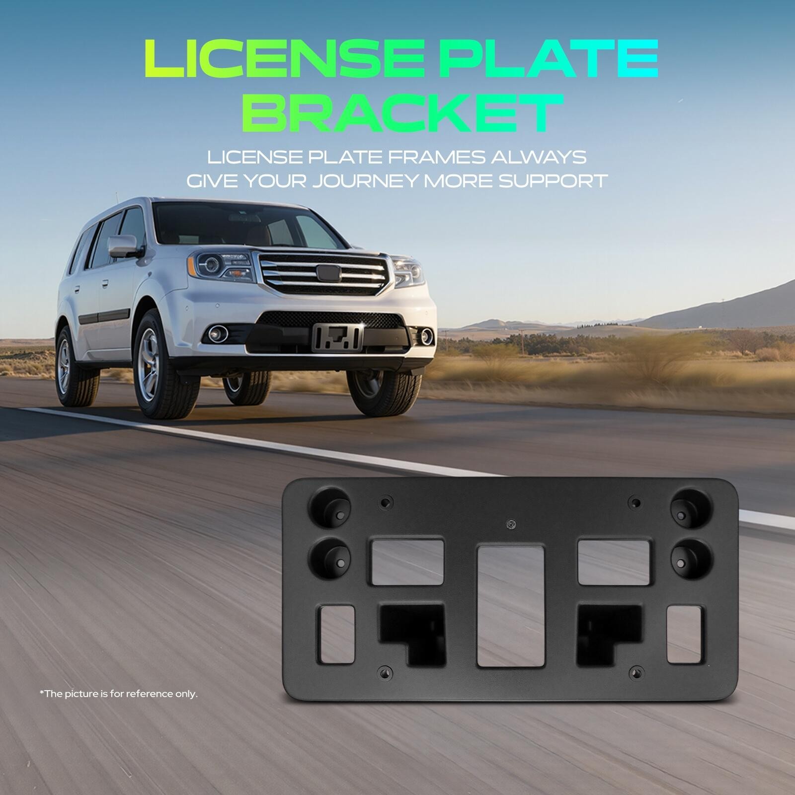 Front License Plate Bracket w/ Mounting Hardware for GMC Terrain 2022 2023 2024