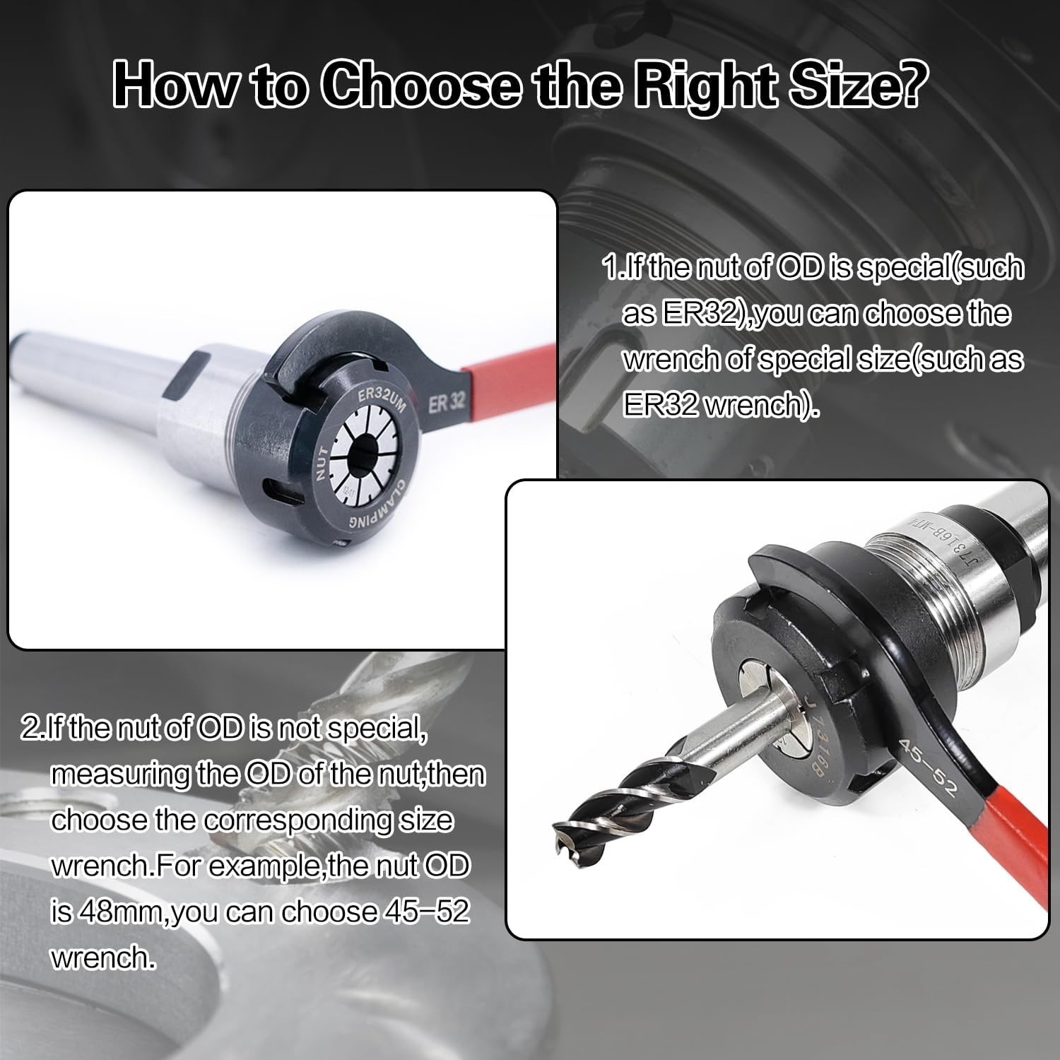 10pcs Coilover Spanner Wrench Set Suspension Shock Adjustment High Carbon Steel