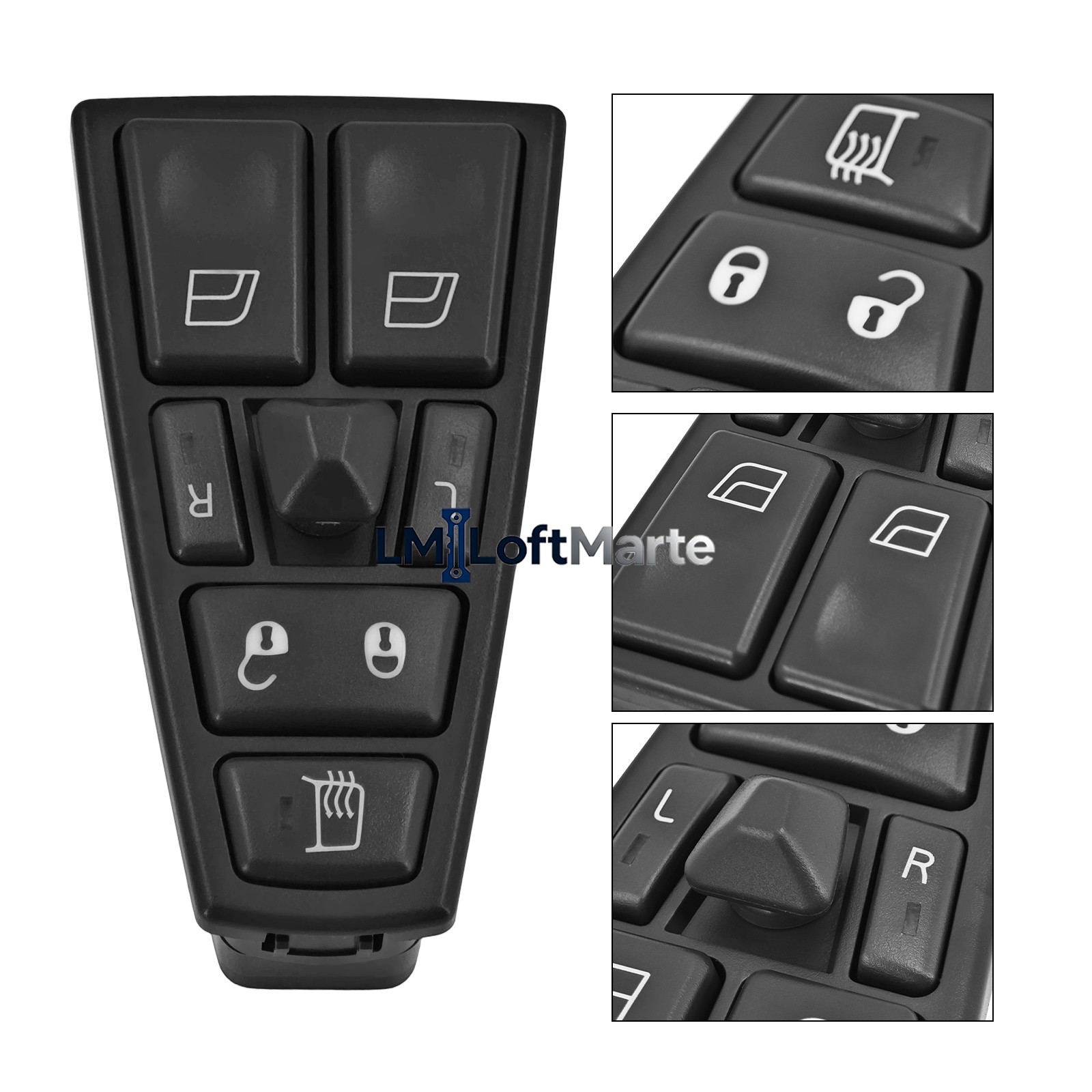Power Window Switch Heated Mirror Control 17 Pin For Volvo Truck 2005-2017