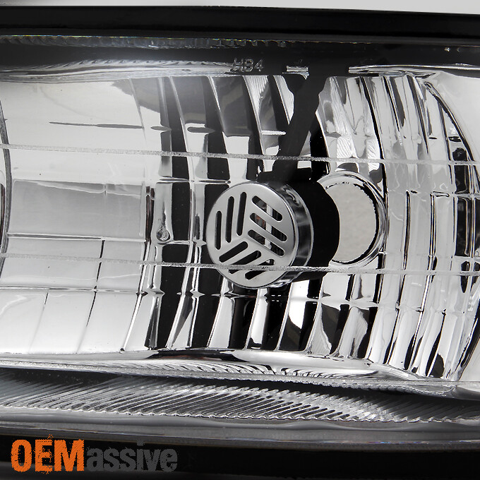 Fit 97-99 LeSabre Clear Headlights w/ Corner Signal Lamps L + R Replacement