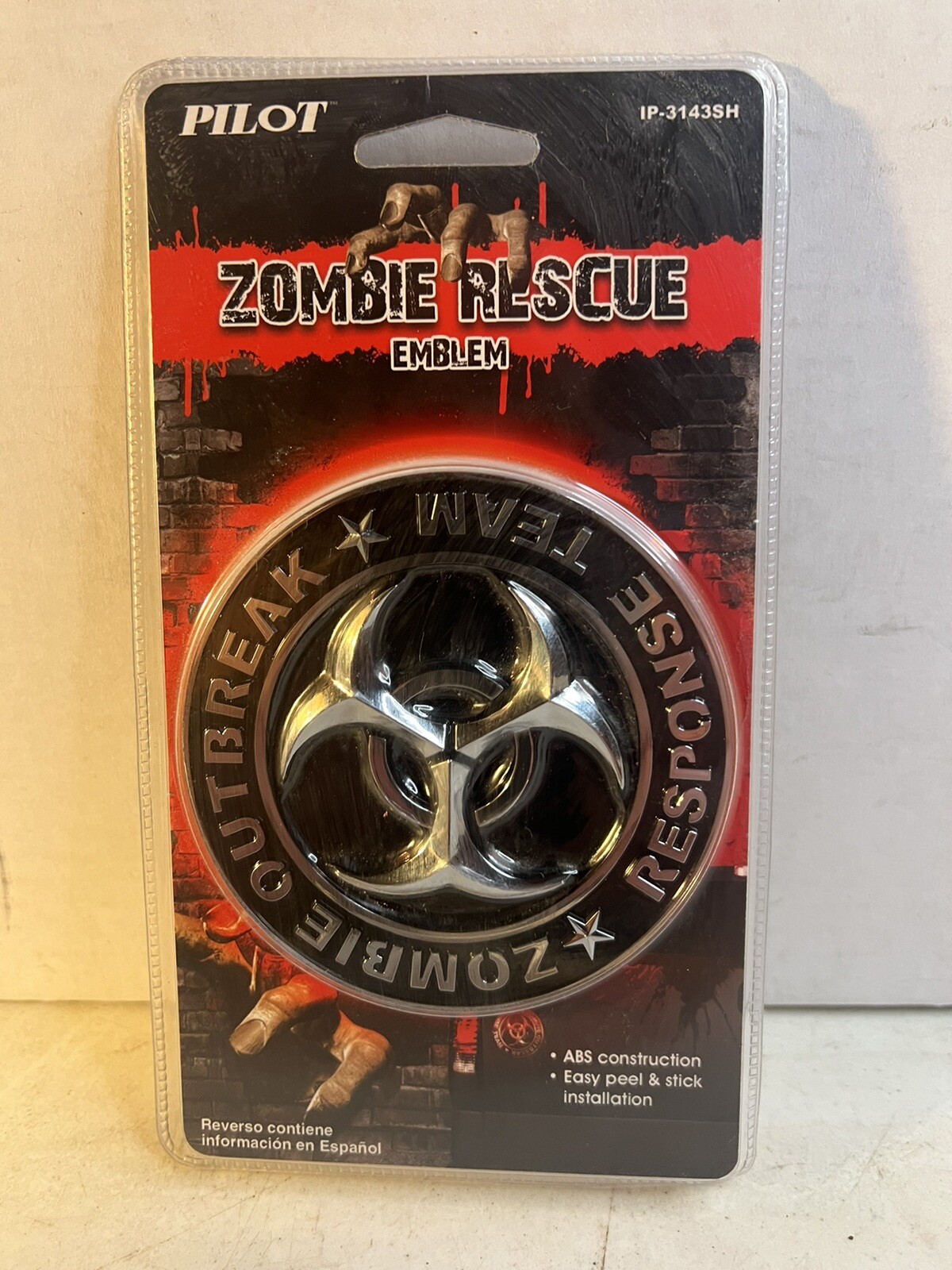 Pilot Automotive Pilot IP-3143 Zombie Response Team Emblem – Chrome/Black, 1