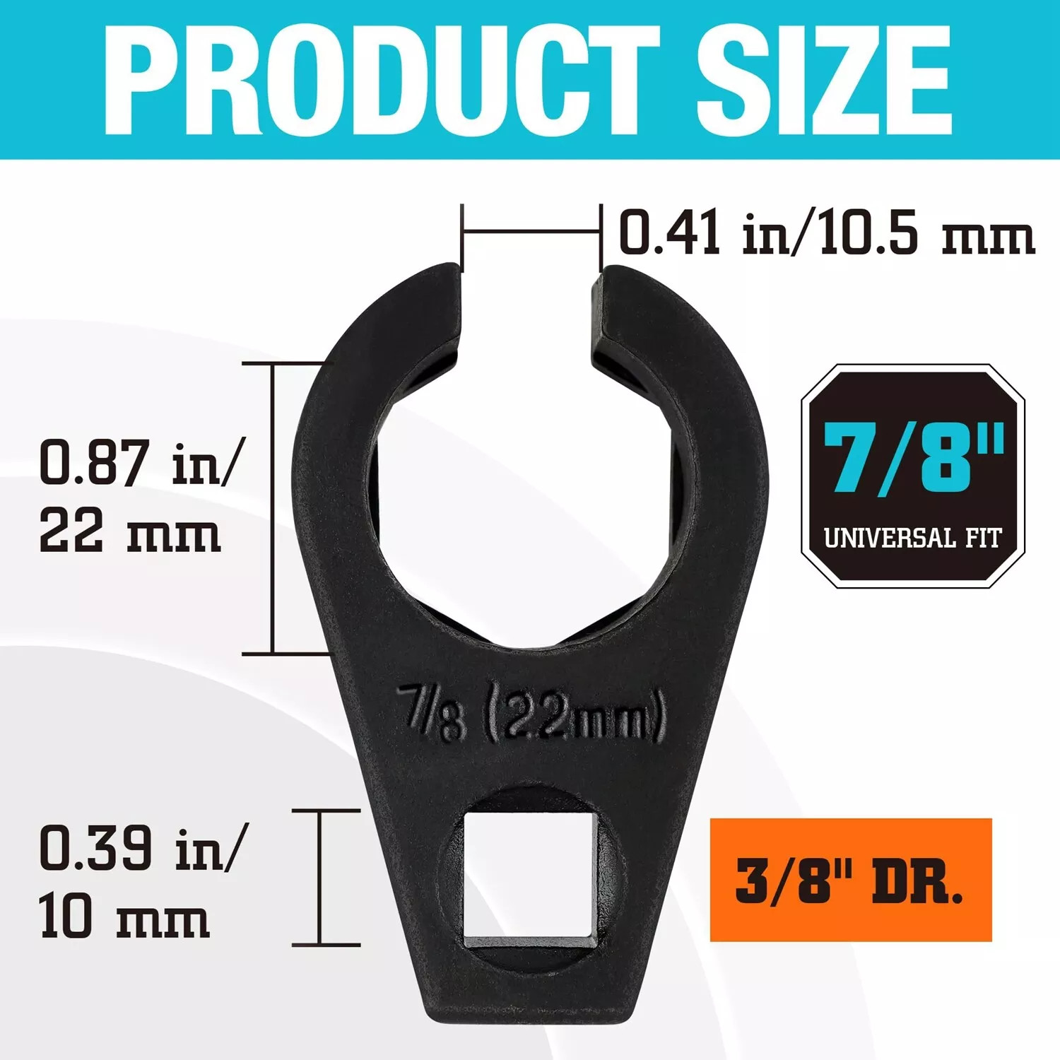 7/8-Inch 22mm Offset Oxygen O2 Sensor Socket Wrench Removal Tool Drive 3/8″ US