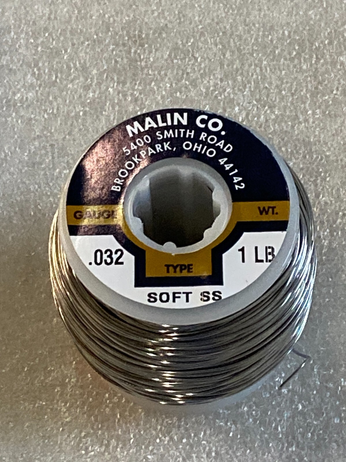 Malin Aircraft Safety Lock Wire MS20995C 1 LB. Roll .032” Soft SS MS20995C32