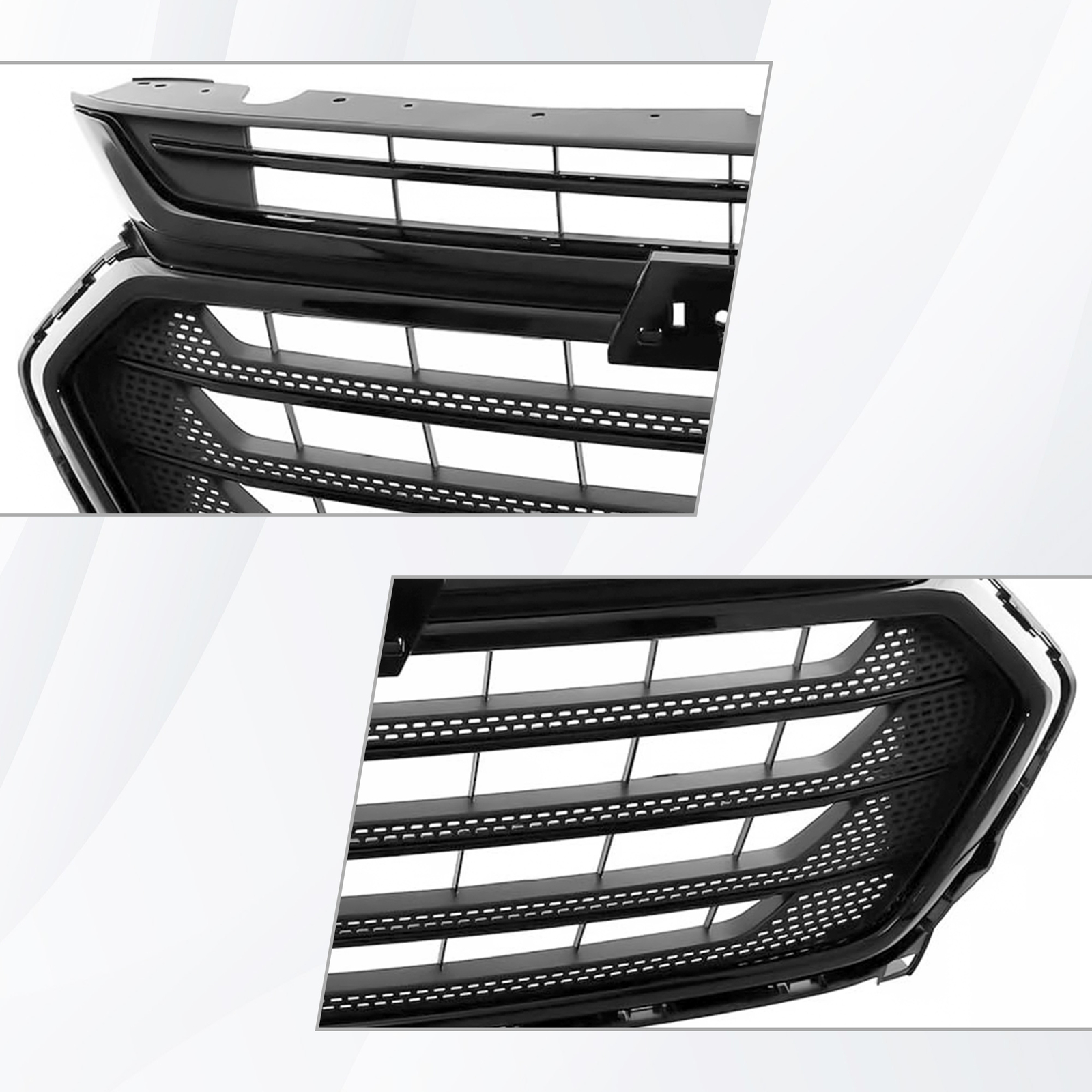 Front Bumper Upper Grille Glossy Black 84297944 For 2018-2021 Chevrolet Traverse