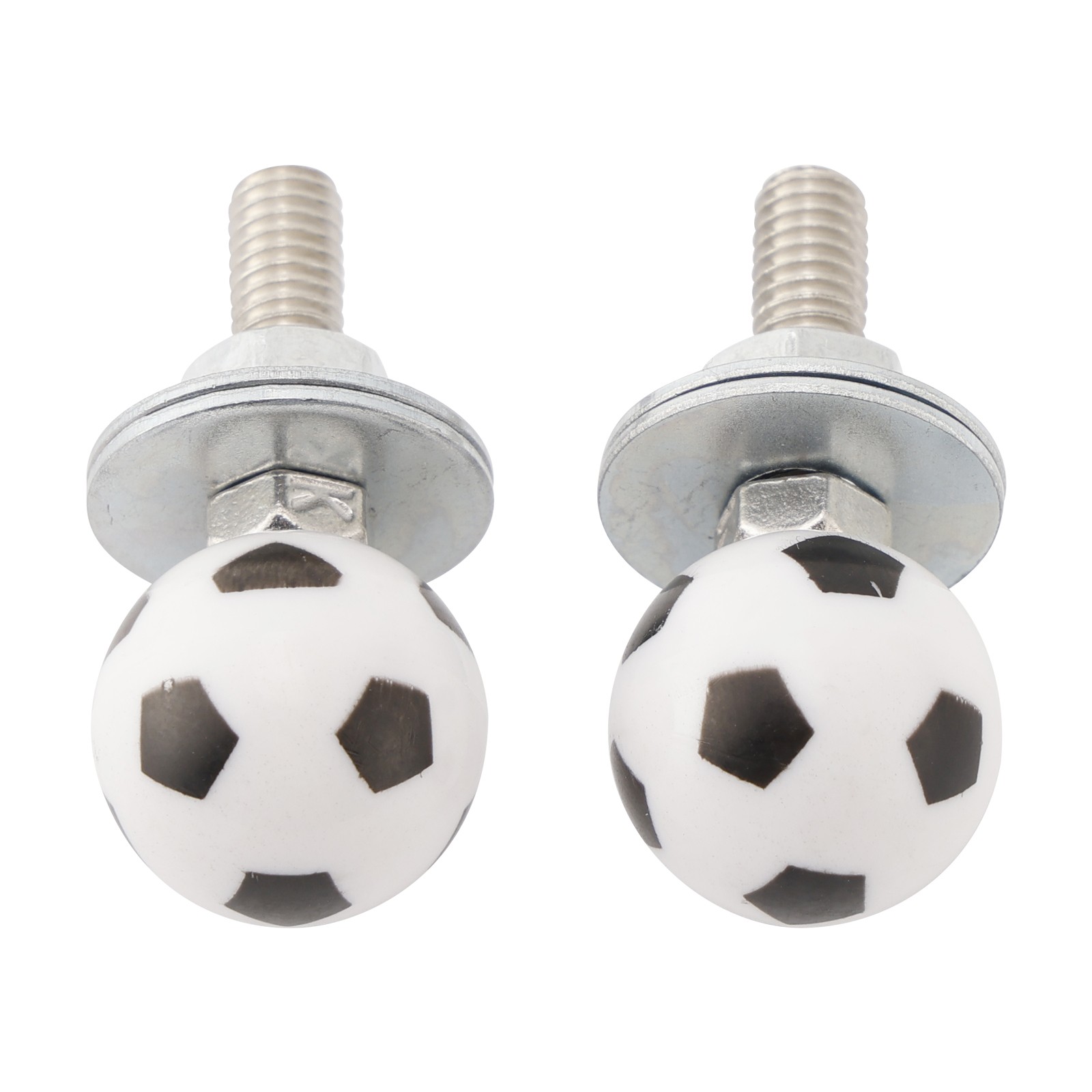 2x Motorcycle Bike Plastic Soccer License Plate Bolt On Screw On Frame Nut#
