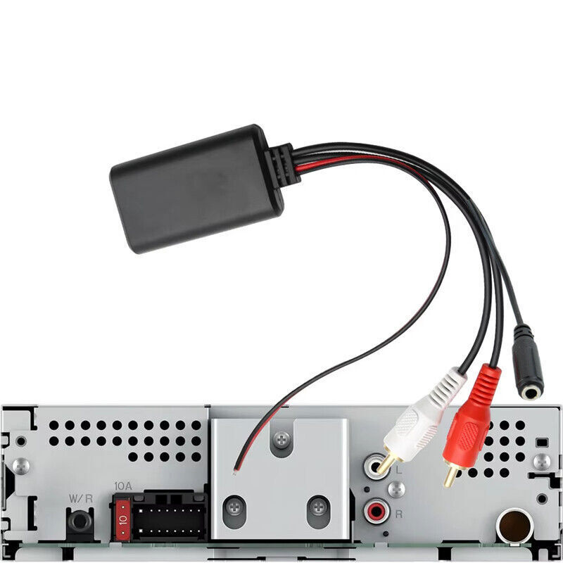 Car Universal Wireless Bluetooth Module Music Adapter Rca MIC Audio Cable Stereo
