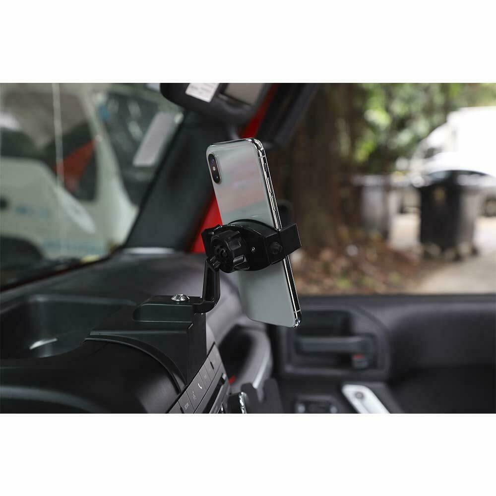 Car Cell Phone Mount Holder Bracket Kit for 11+Jeep Wrangler JK JKU Accessories