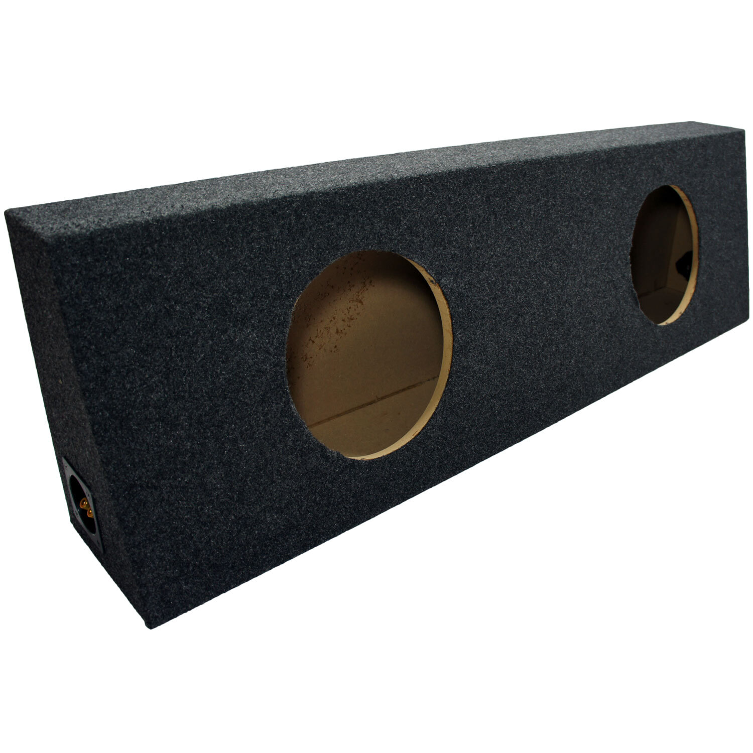 Dual 10″ Subwoofer Regular Standard Cab Truck Sub Box Enclosure Speaker Slim