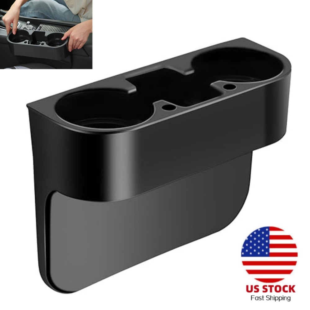 Car Seat Seam Gap Wedge Cup Holder Drink Bottle Stand Storage Organizer Mount