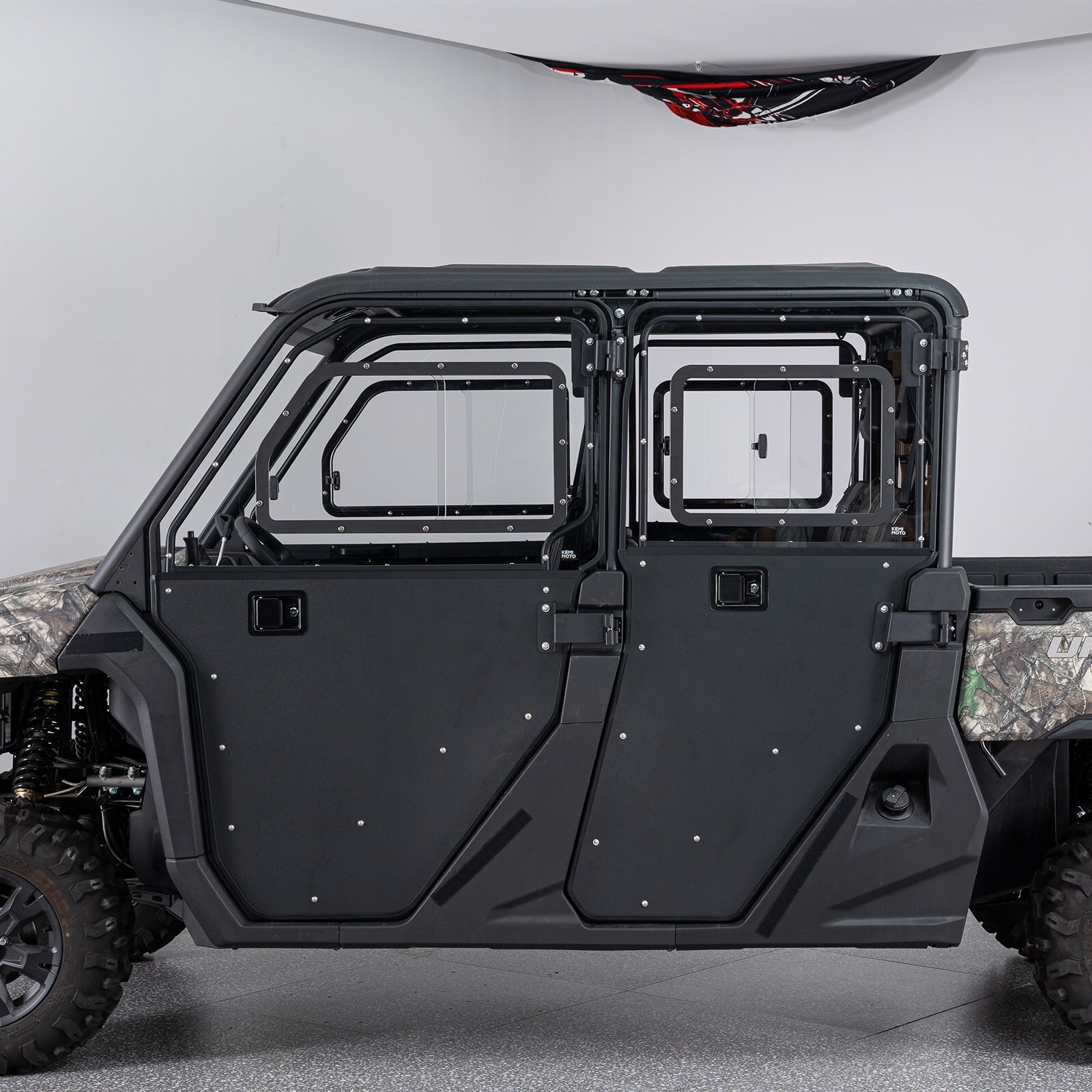 KEMIMOTO 2-in-1 Front & Rear Full Doors w/Windows For UForce 1000 XL 2022-2026