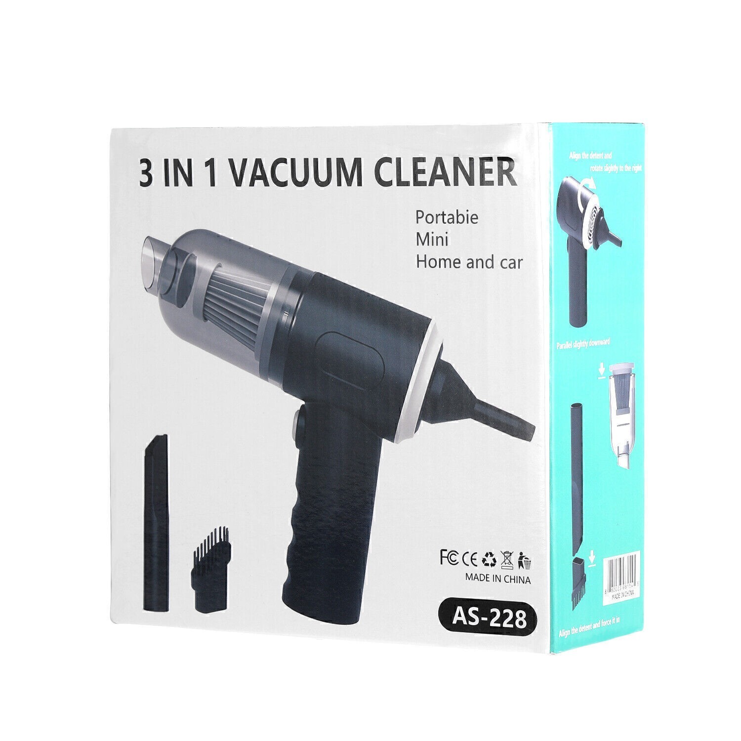 120W Cordless Handheld Rechargeable Vacuum Cleaner Home Auto Wet&Dry Duster