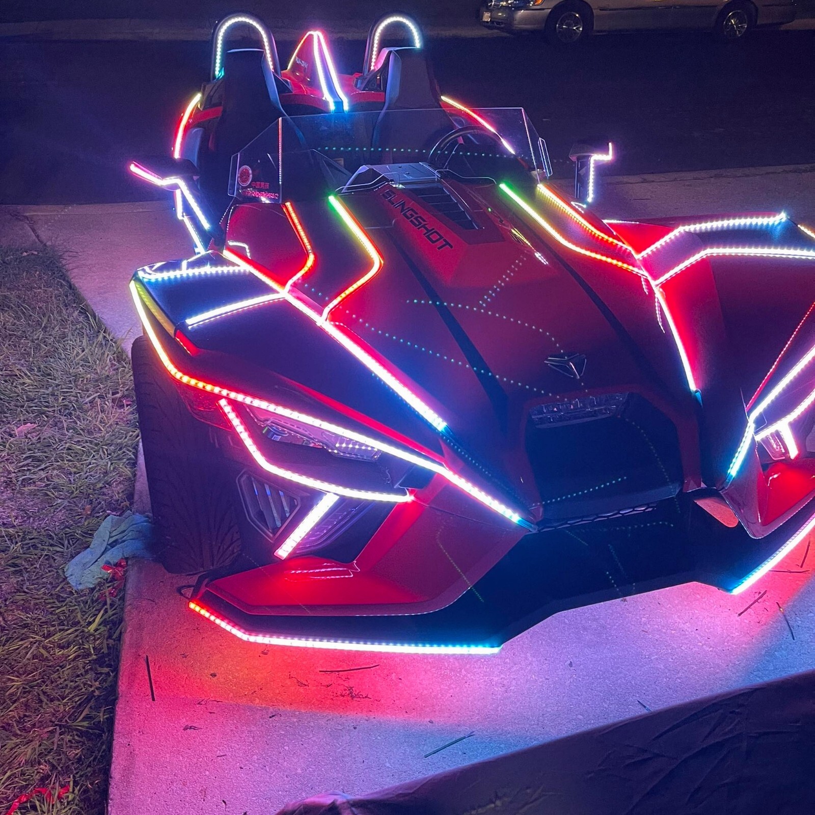 Black PCB Tinted Clear Dream Color CHASING IP65 Flexible Light Strips Slingshot