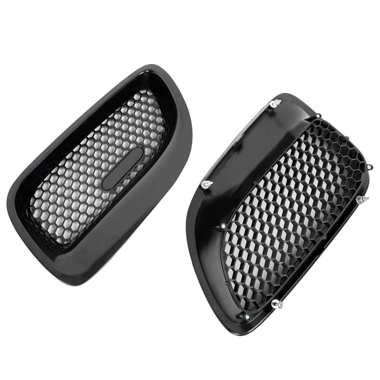 HECASA Pair ABS Front Bumper Grille Assembly Kit For Pontiac GTO 2004 2005 2006