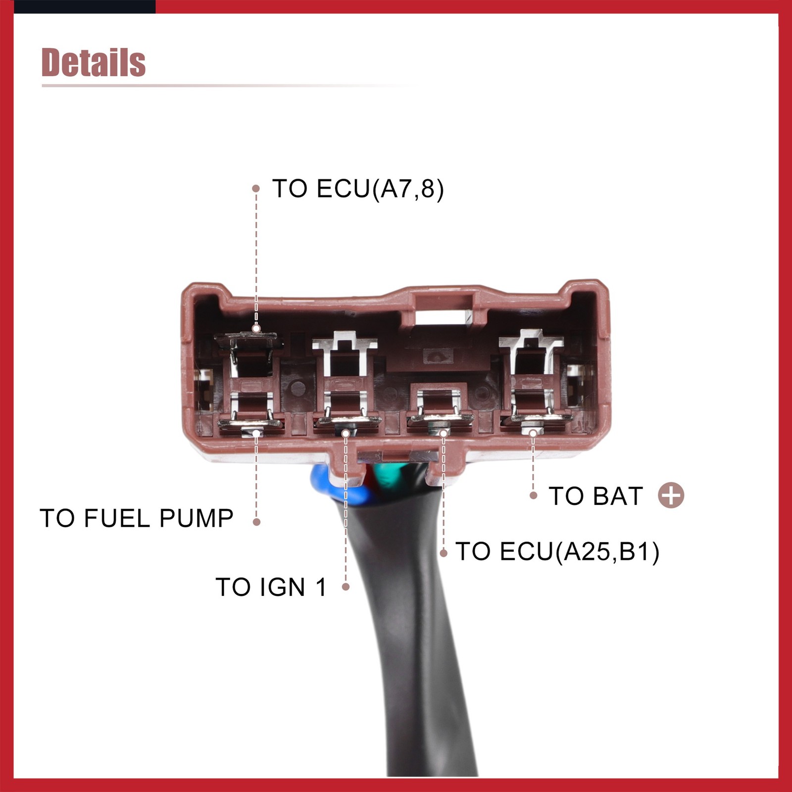 12V DC 40A Starter Relay Wiring Harness for Honda Civic No.39400S10003