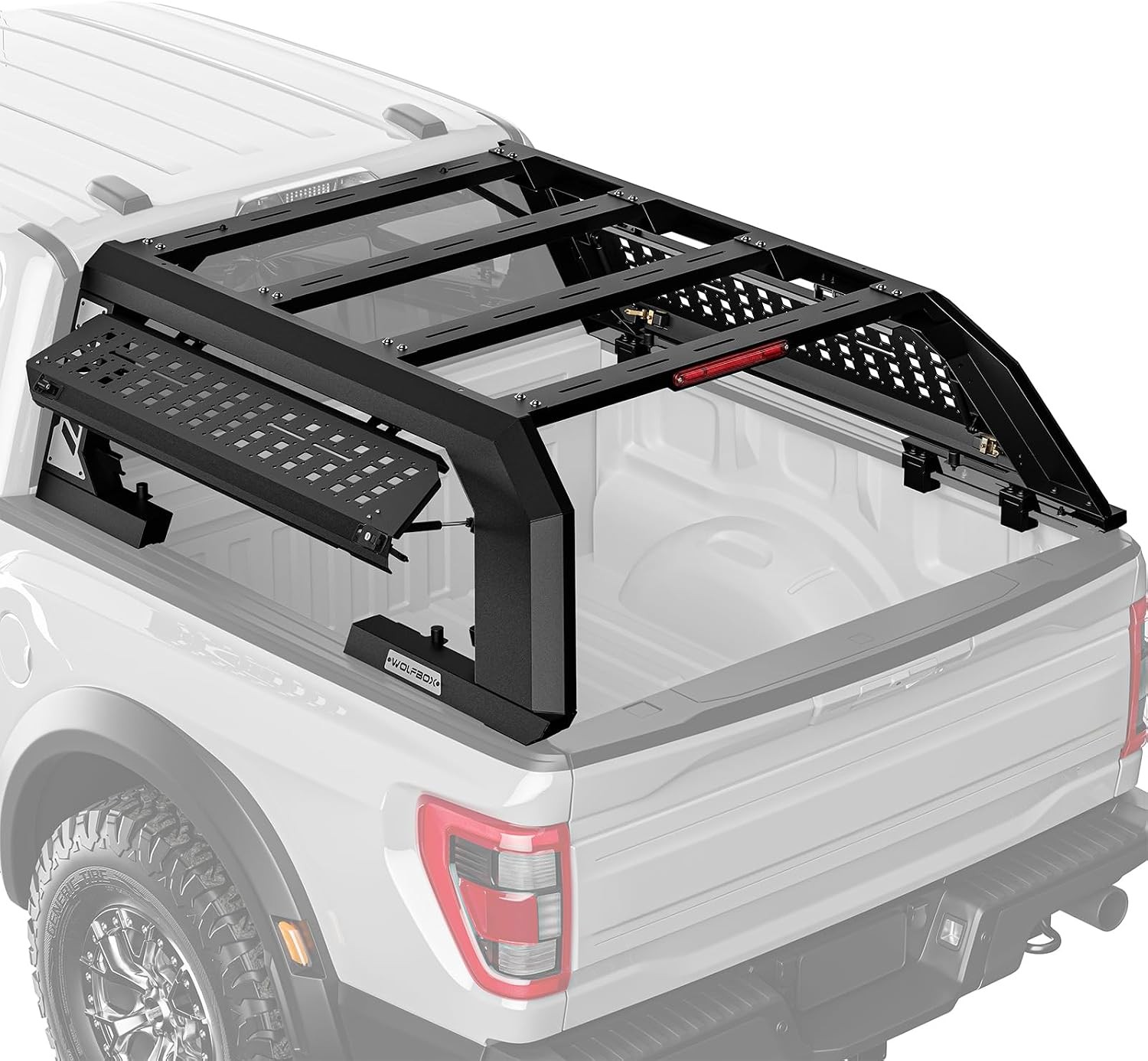 WOLFBOX MTB-R1 Modular Overland Truck Bed Rack T304 Cargo Luggage Carrier BLACK