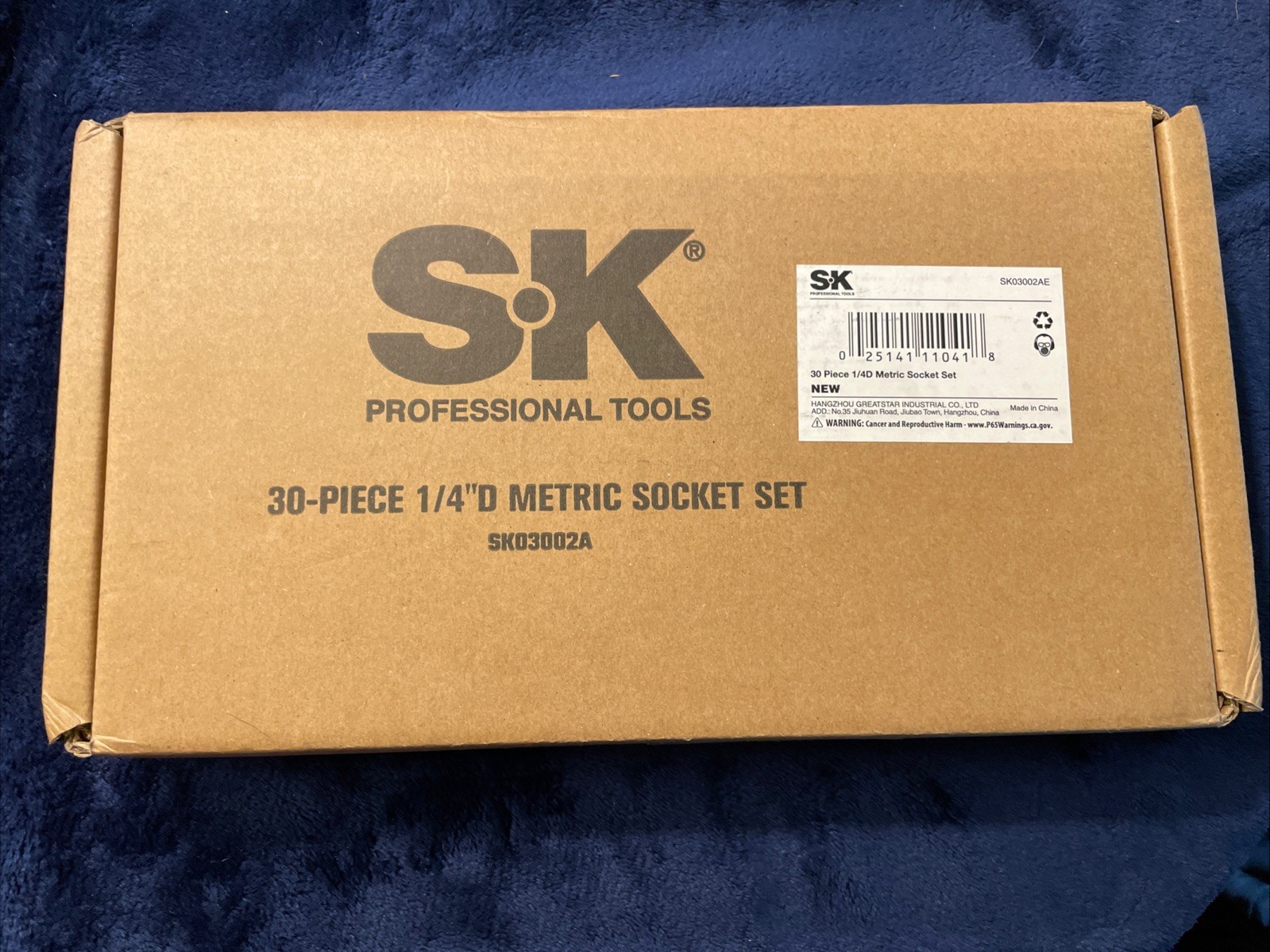 1/4″ Drive Socket Set with 160-P Ratchet, 30-Piece, Metric, SuperKrome Finish