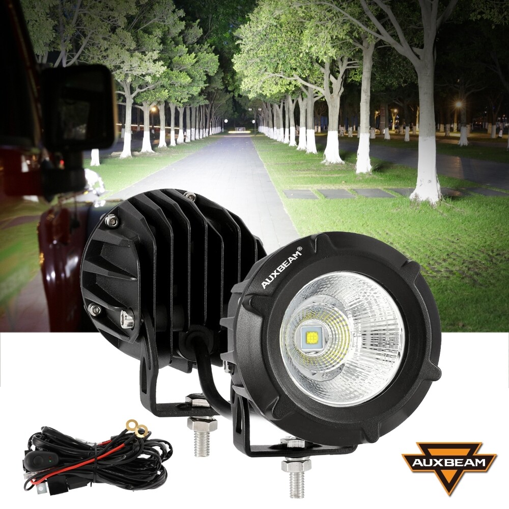 AUXBEAM 3.5″Inch LED Pods Work Light Bar Spot Beam Driving Fog Lamp Offroad ATV