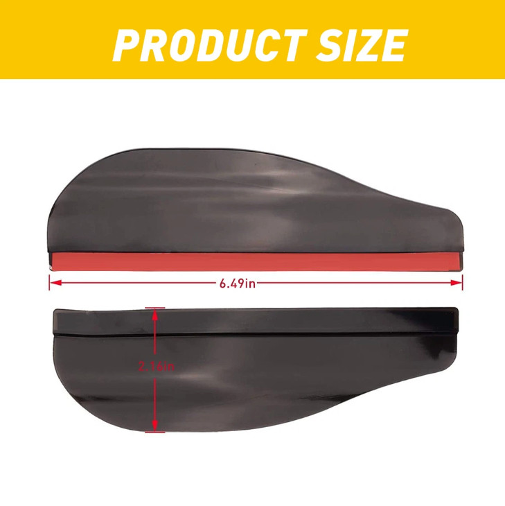 Black Rear View Side Mirror Rain Board Eyebrow Guard Sun Visor Car Accessories S