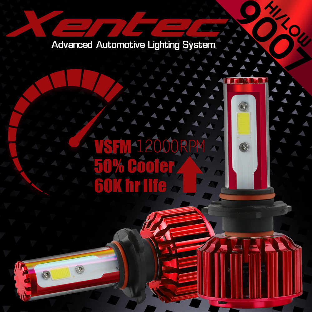 2pcs 9007/HB5 252W CREE Hi/Lo Beam LED Headlights Bulb 6500K HID Xenon 25200LM