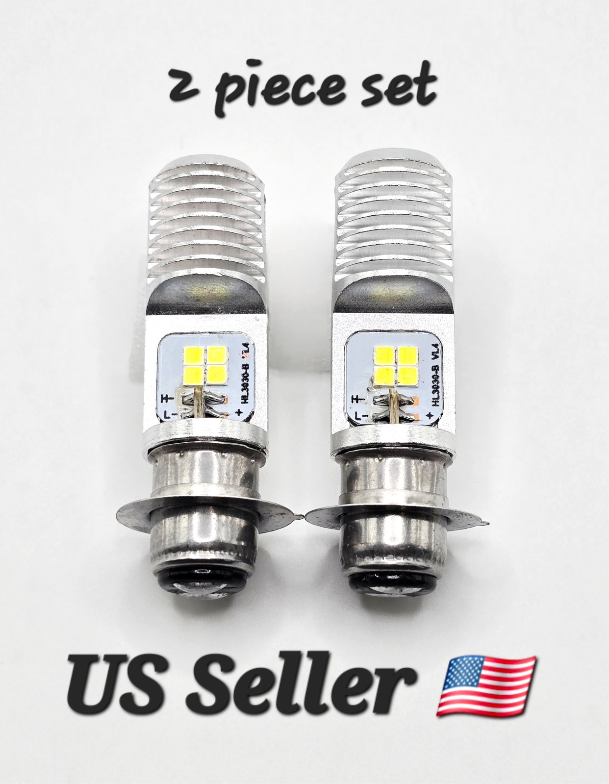 🌟Pair of SUPER Hi/Lo LED Light Bulbs for Honda TRX400EX 1999 AC/DC ⬆️Visibility