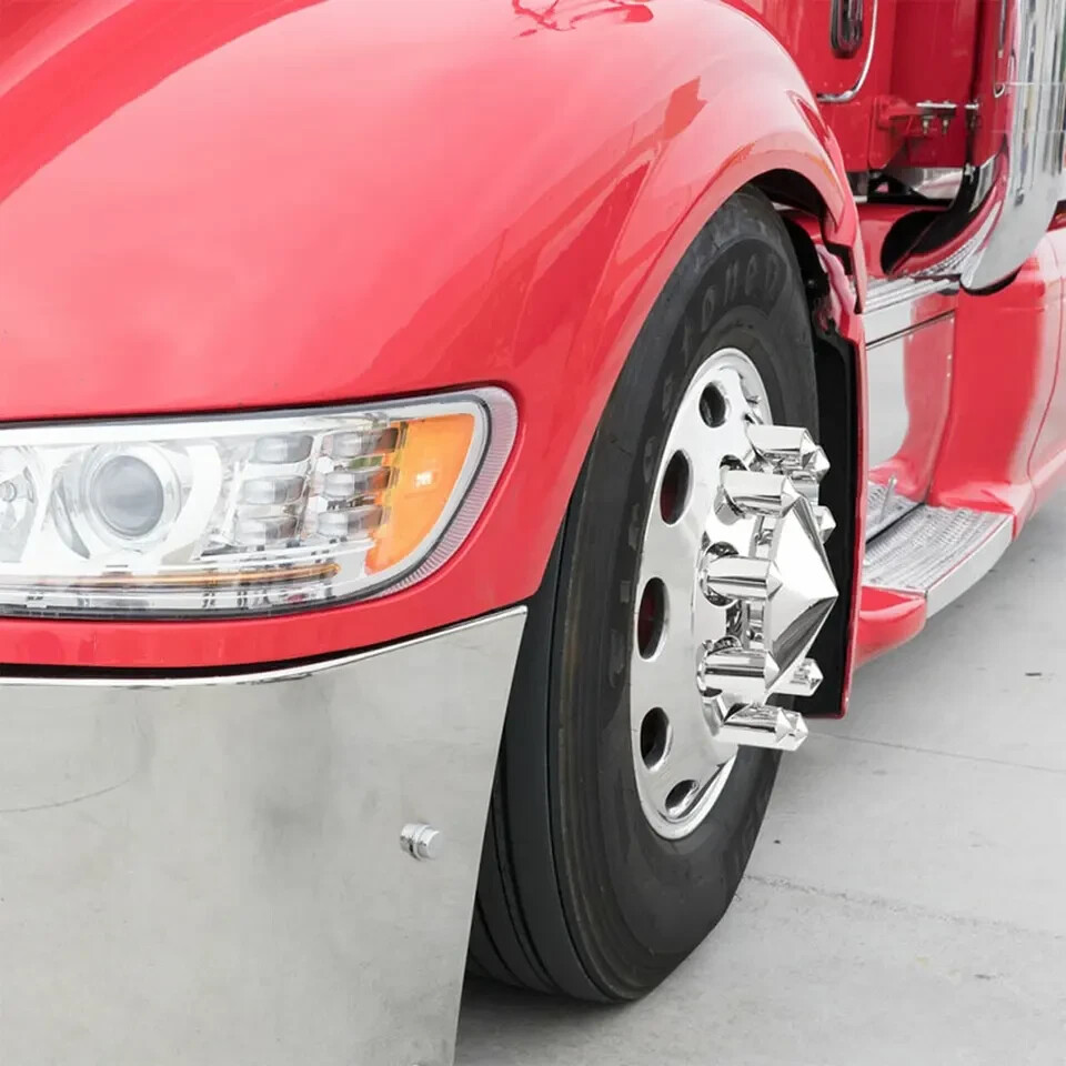 20PCS 33mm Lug Nut Covers Chrome Push-On (3-3/16″) ABS Plastic For Semi Truck