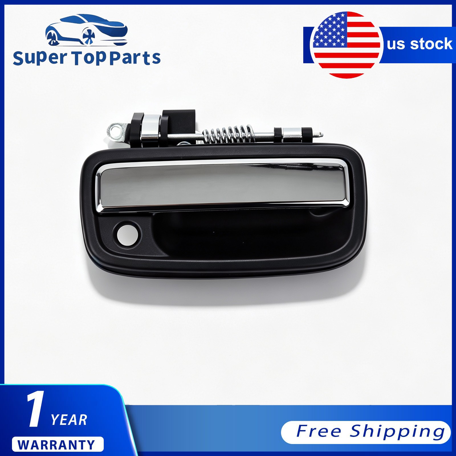 2x Front Metal Exterior Door Handle for Toyota Tacoma 95-04