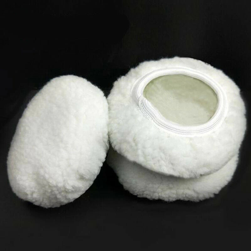 12x Wool Polishing Buffing Pad Polishing Buffing Wheel For 5-10 inch Car Polishe
