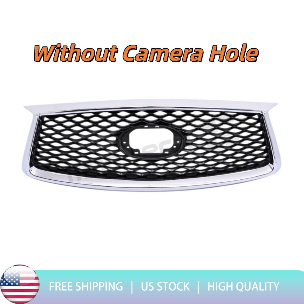 623105NA3A Front Upper Grille Without Camera Hole For 2019-2023 Infiniti QX50