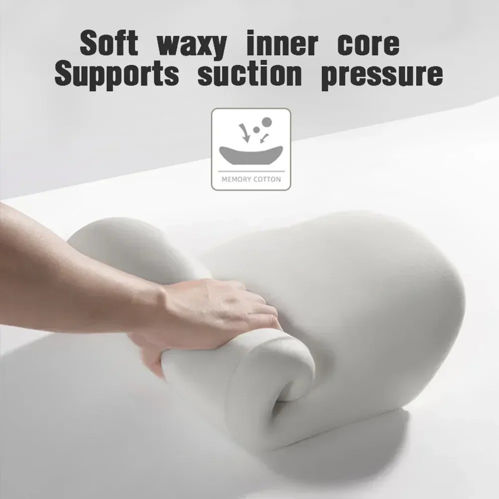 Ergonomic Memory Foam Back Pain Lumbar Support Neck Pillow Set Car Office Chair
