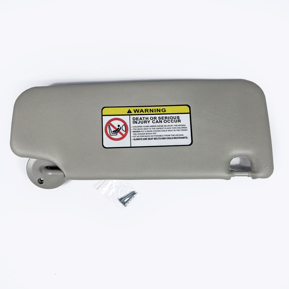 Left Driver Side Sun Visor For CHEVROLET Sonic 2012-2022 Spark 2011-22 Gray
