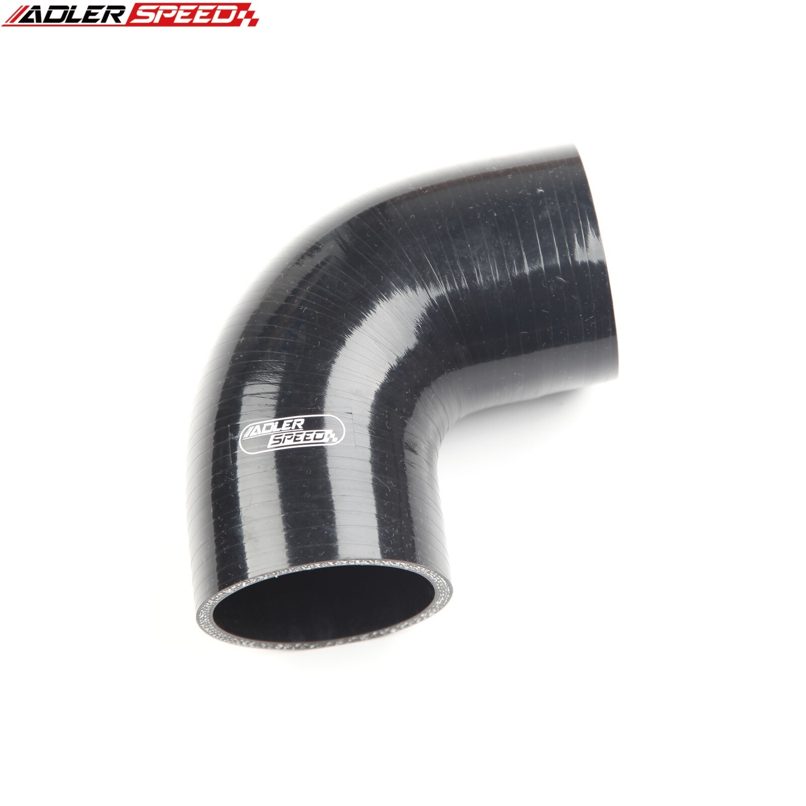 US SHIP 90 Degree 2.375″ 60mm ID Silicone Hose Turbo Intake Coupler Pipe Black