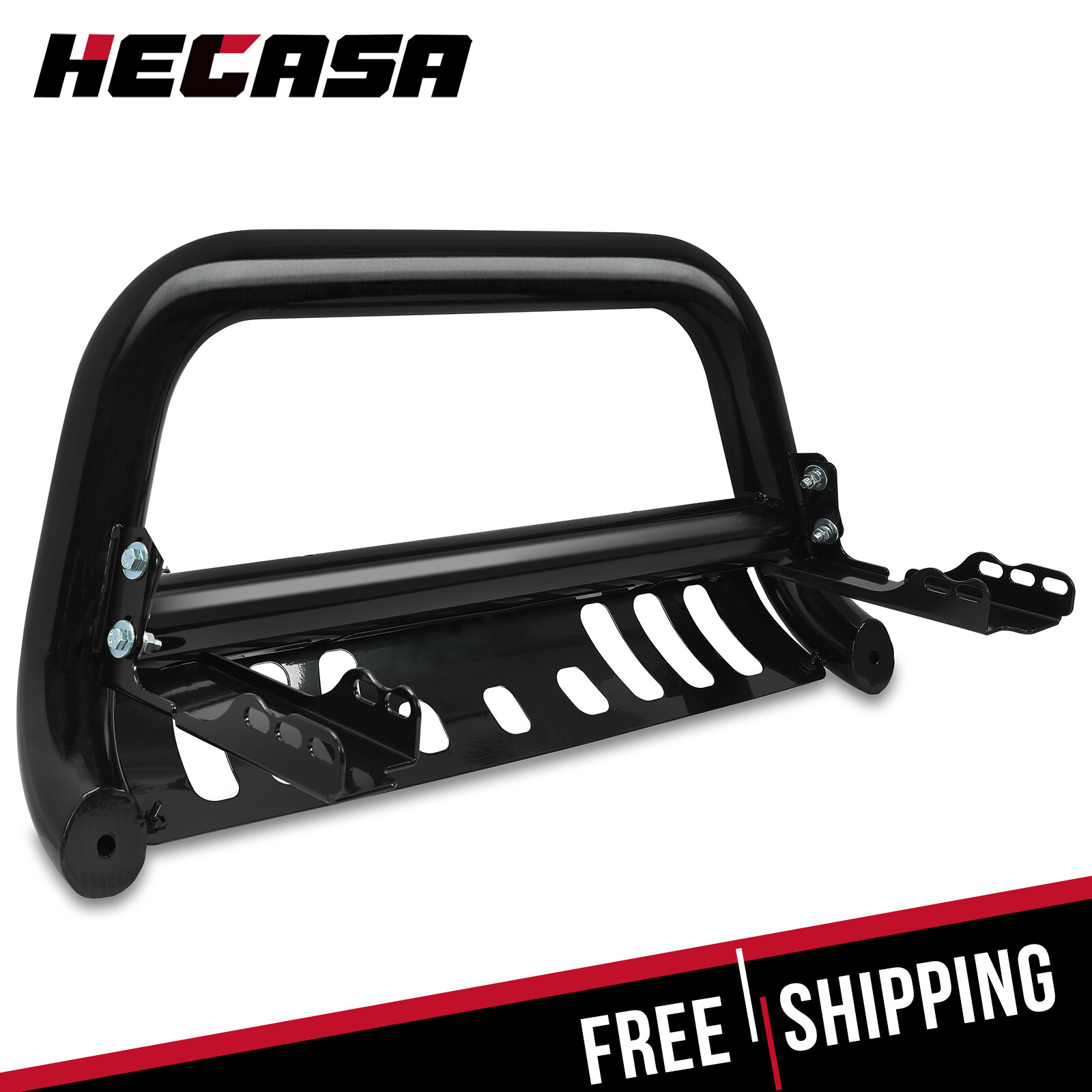 For 2007-2018 Silverado/GMC Sierra 1500 3″ Bull Bar Grille Guard Front Bumper