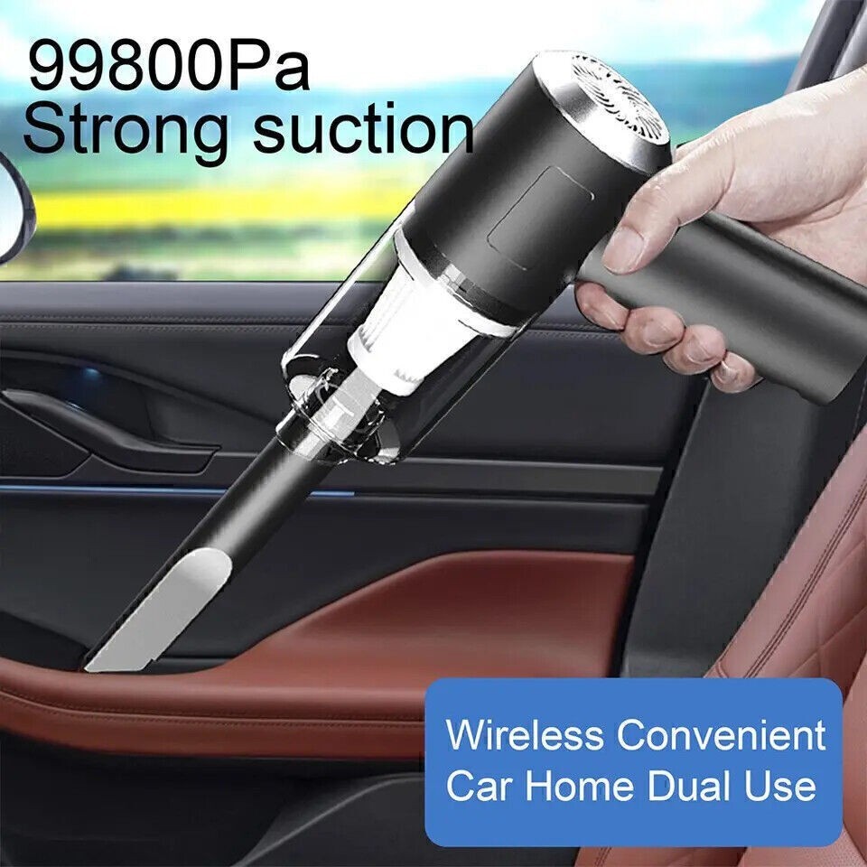 120W Cordless Handheld Rechargeable Vacuum Cleaner Home Auto Wet&Dry Duster