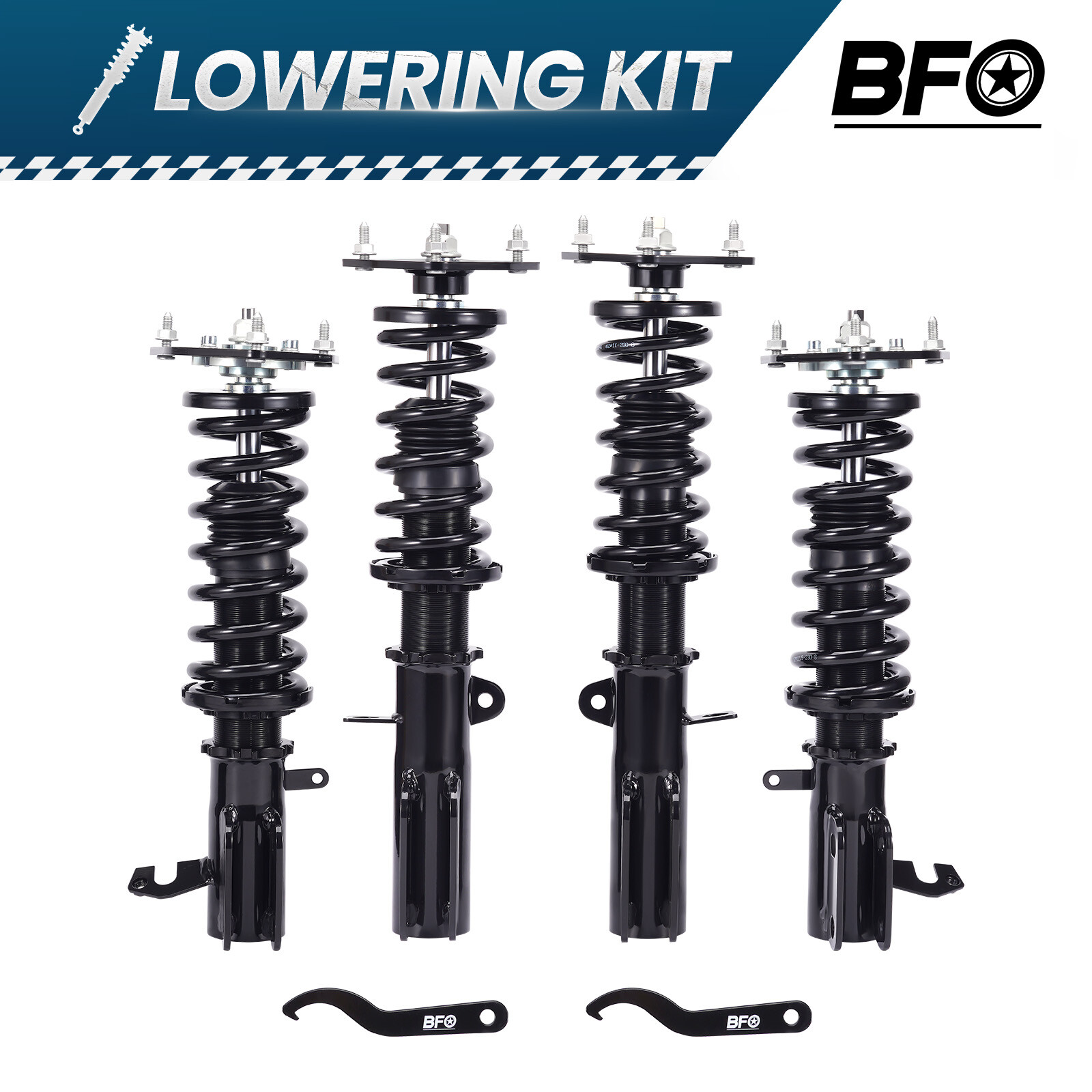 BFO Coilovers Shocks Struts Kit For Toyota Corolla AE92 AE101 AE111 1988-2002