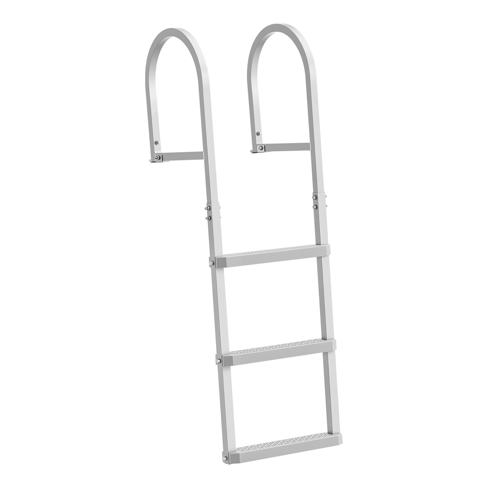 Uimoso Removable 3-Step Aluminum Dock Ladder with Durable PP Steps