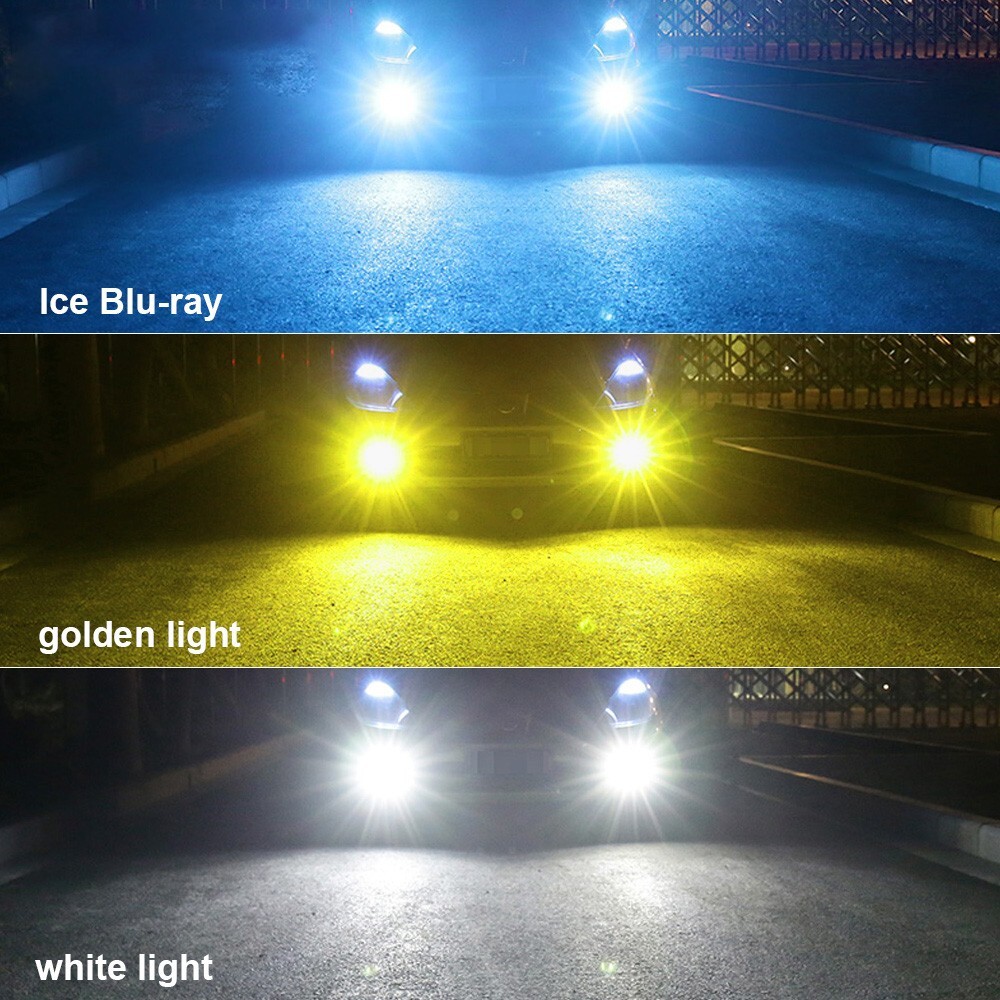 2X 9005 LED Laser Headlight Bulbs Projector 6000K White Auto Fog Lights Lamps