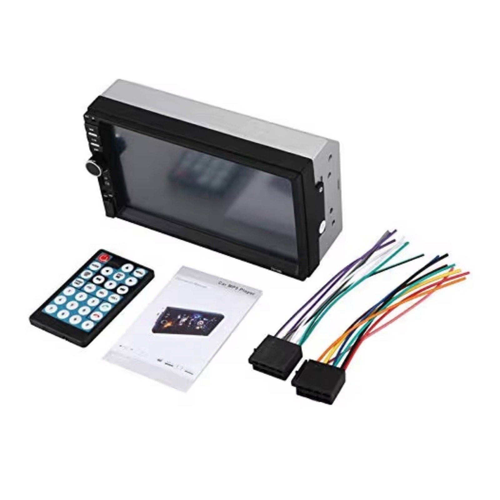 7″ Double 2 DIN Car Stereo Radio BT Touch Screen MP5 Player Mirror Link+Camera