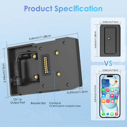 Carpuride Motorcycle Series Product Bracket for W502 W702 for BMW Motorcycles