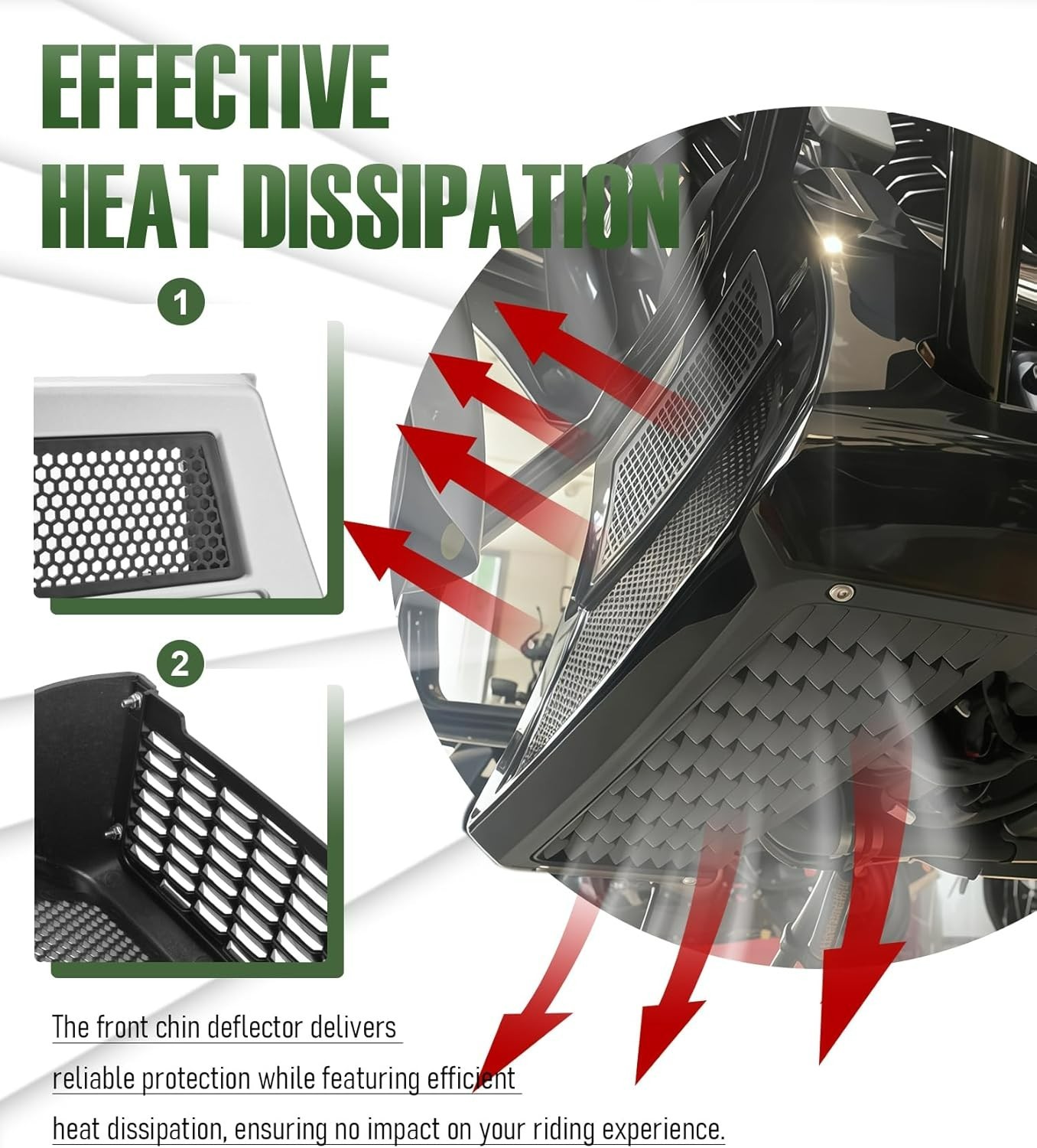 SILVER Chin Spoiler Radiator Cover For 2024-2026 Harley Road Glide Street Glide