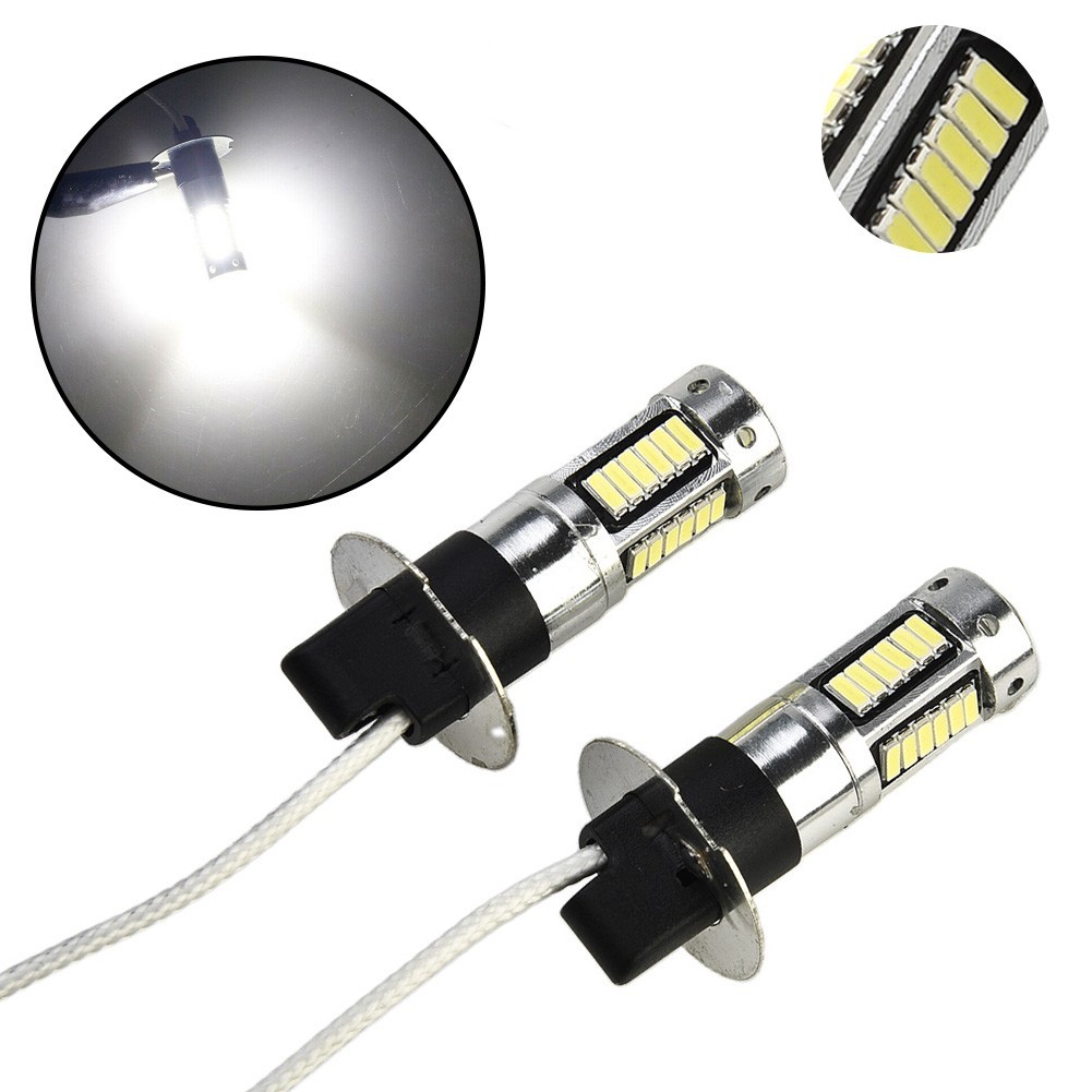 1800LM Fog Light Accessory Parts Replacement 1Pair H3 Bulbs Conversion